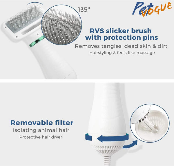 PetVogue Portable Professional Home Grooming Kit with Hair Drying & Blower for Dogs & Cats