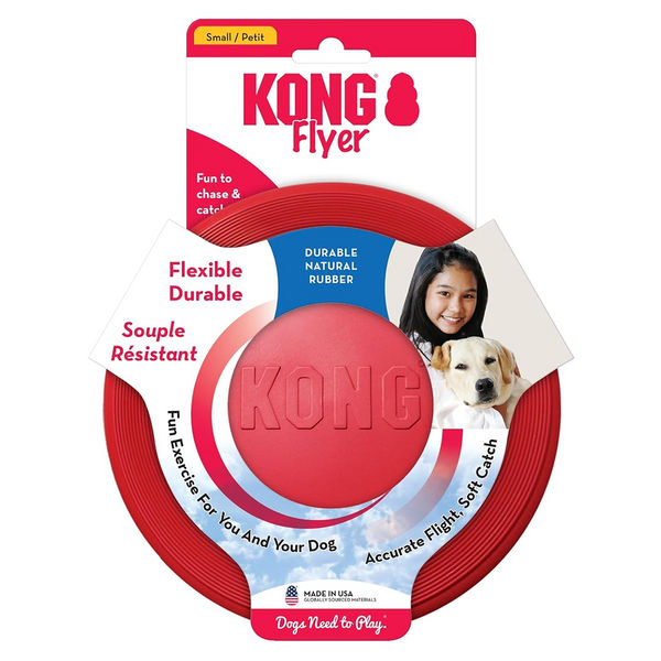 Kong Flyer Toy for Dogs (Red)