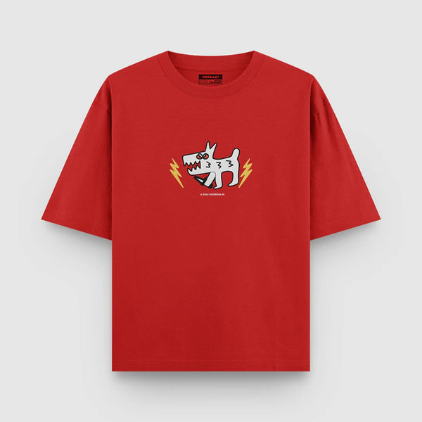 Hoomans Nice Doggo T Shirt for Men and Women (Red)