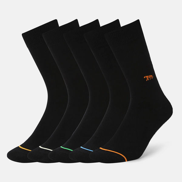 SocksXpress WWF India Themed Formal Crew Socks for Men (Pack of 5)