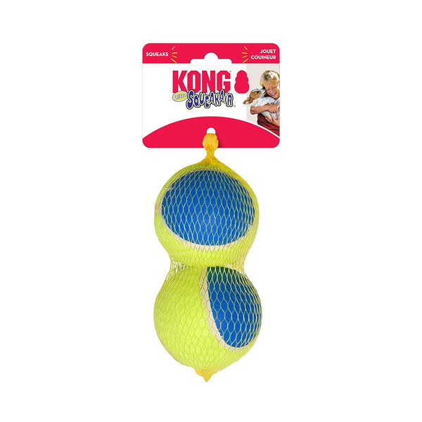 Kong SqueakAir Ultra Balls Toy for Dogs (Yellow & Blue)