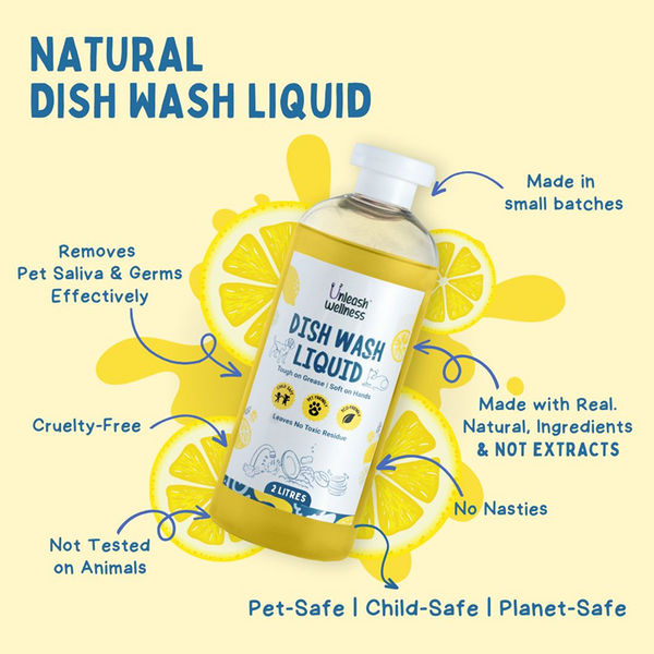 Unleash Wellness Pet Safe Dishwashing Liquid for Dogs and Cats
