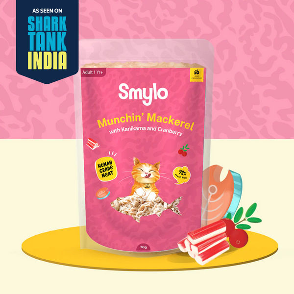Smylo Adult Mackerel Kanikama & Cranberry, Fresh & No-Preservative Wet Cat Food