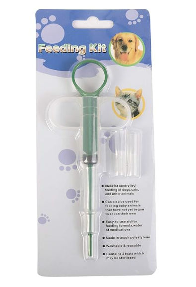 Skatrs Medicine Feeder for Dogs and Cats (Colour may vary)