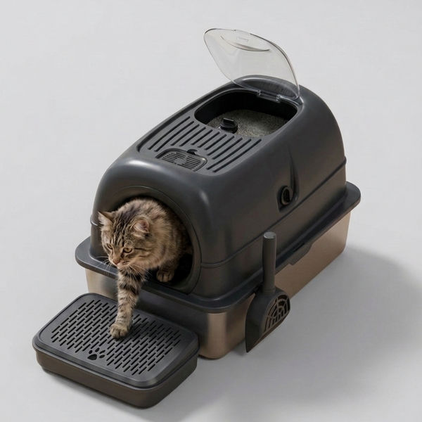 Skatrs Stainless Steel Litter Tray for Cats