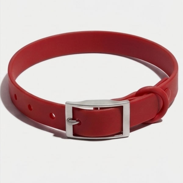 Skatrs Adjustable Collar for Dogs (Ruby Red)