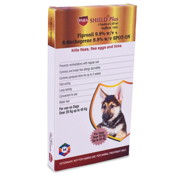 Medfly Healthcare Parashield Plus Tick & Flea Spot On for Dogs