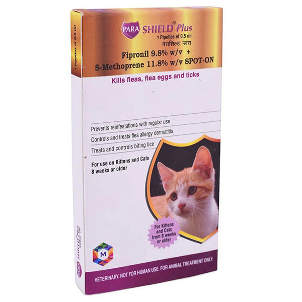 Medfly Healthcare Parashield Plus Tick & Flea Spot On for Cats