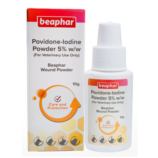 Beaphar Povidone Iodine Wound Healing & Antiseptic Powder for Dogs & Cats