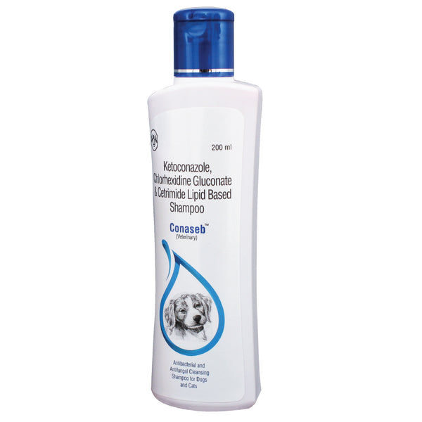 Intas Conaseb Antibacterial Antifungal Shampoo for Dogs & Cats