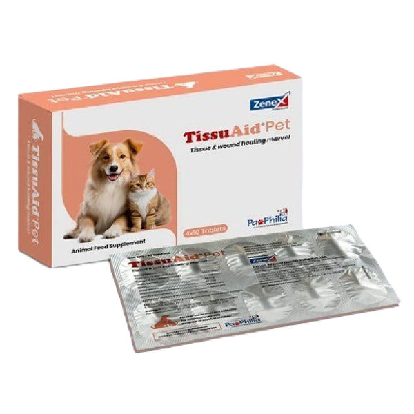 Zenex TissuAid Pet Tablets for Dogs and Cats