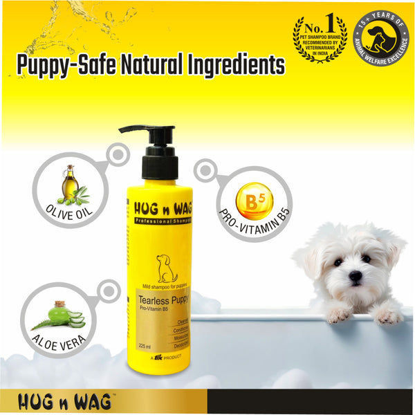 Ttk Hug n Wag Professional Tearless Puppy Shampoo with Pro Vitamin B5