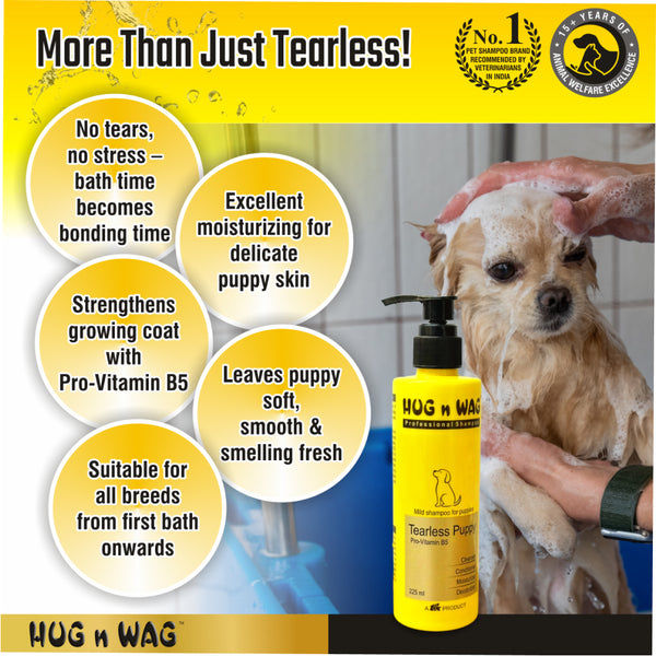 Ttk Hug n Wag Professional Tearless Puppy Shampoo with Pro Vitamin B5