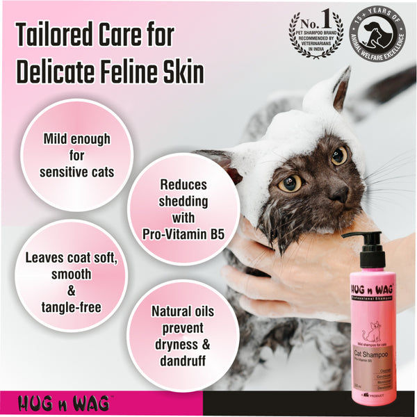 Ttk Hug n Wag Professional Mild Cat Shampoo with Pro Vitamin B5
