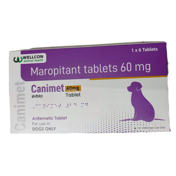 Wellcon Canimet 60mg Tablet (Maropitant) for Dogs