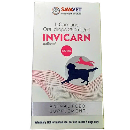 Savavet Invicarn Oral Drops (L Carnitine) for Dogs and Cats