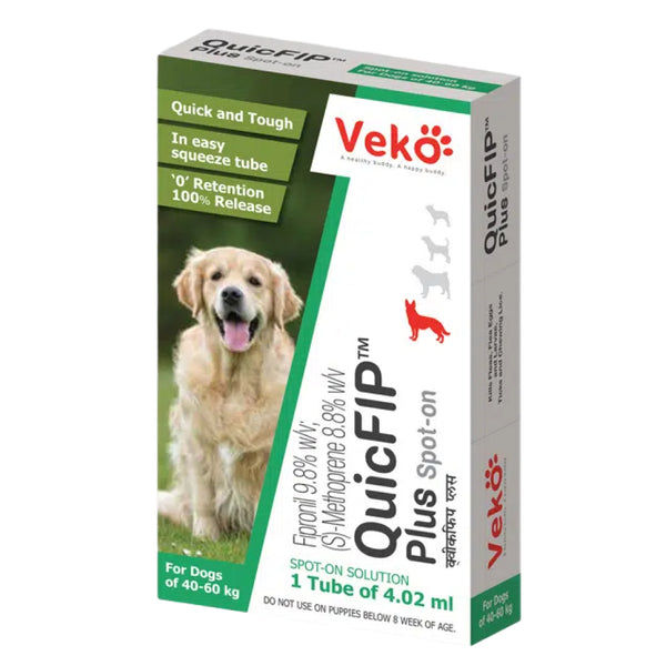 Veko QuicFIP Plus (Fipronil) Spot On for Dogs
