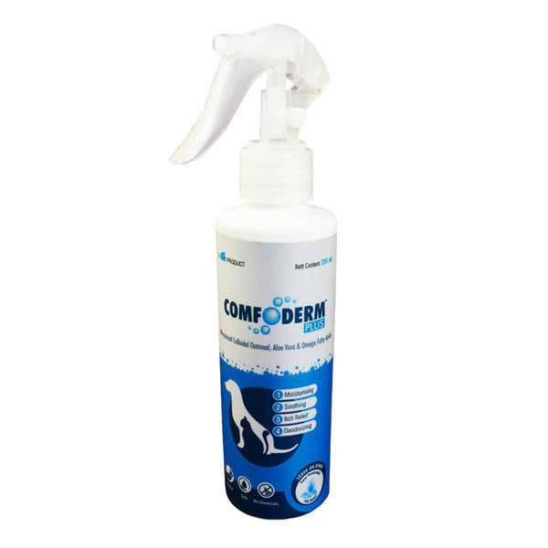 Ttk Comfoderm Plus Oatmeal Anti Itch and Deodorizing Spray for Dogs & Cats
