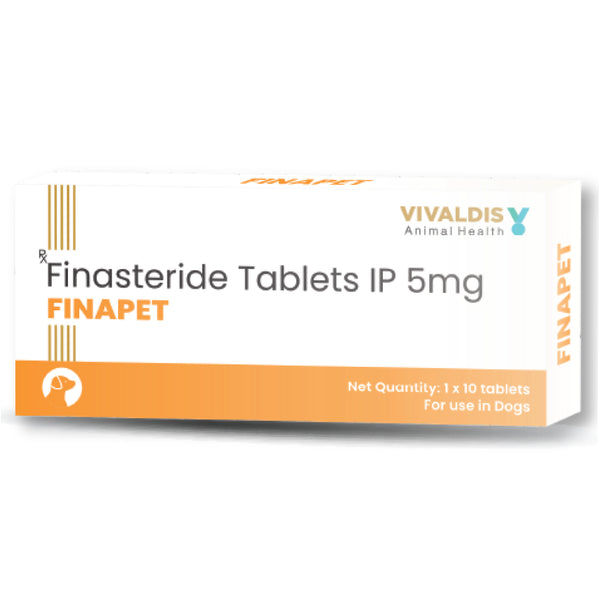 Vivaldis Finapet 5mg Tablets (Finasteride) for Dogs (pack of 10 Tablets)