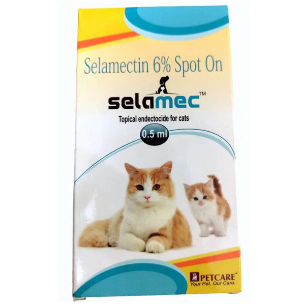 Areion Vet Feli D Kitten Deworming Suspension (15ml) and Petcare Selamec (Selamectin) Spot On for Cats Combo