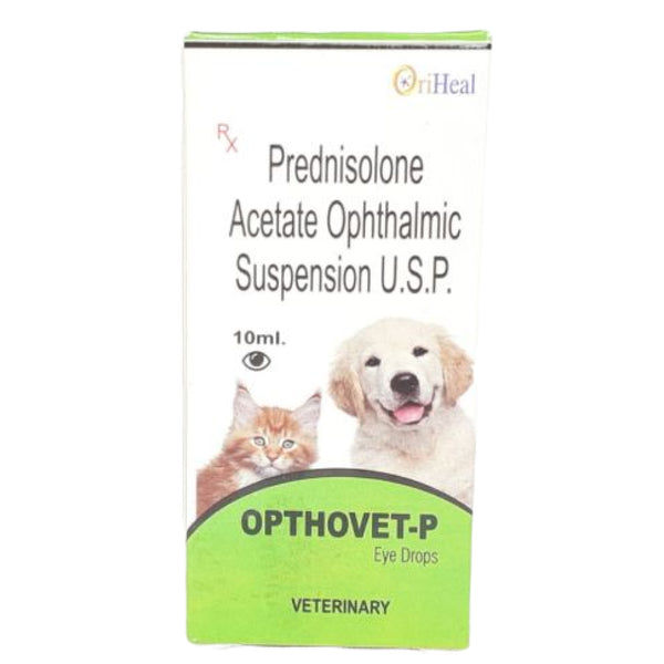 Oriheal Opthovet P (Prednisolone) Eye Drops 10ml for Dogs and Cats