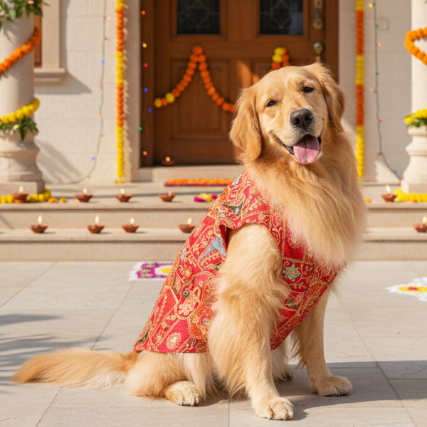 Skatrs Royale Sherwani for cats and dogs (Pink)