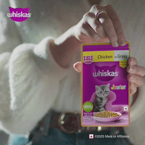 Whiskas Junior Mackerel Flavour Kitten (2-12 months) Cat Wet Food
