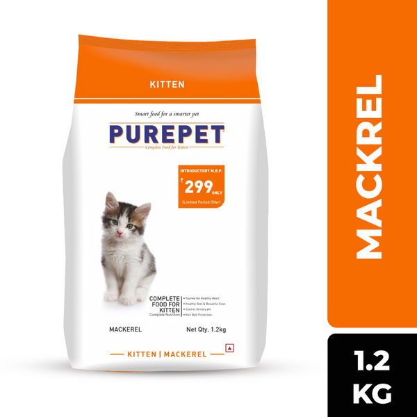 Purepet Mackerel Kitten Cat Dry Food