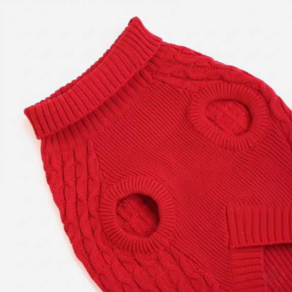 Skatrs Red Sweater For Dogs and Cats