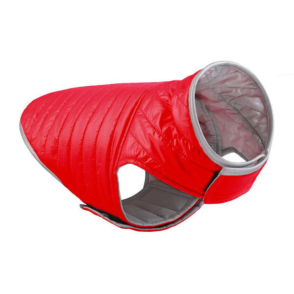 Talking Dog Club Double Trouble Reversible Jackets for Dogs (Red/Sliver)