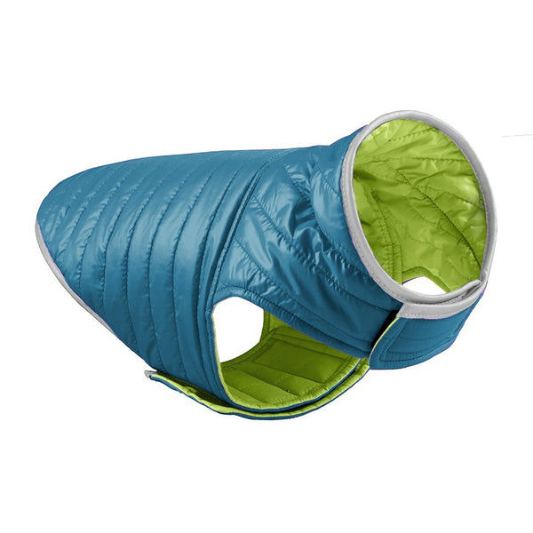 Talking Dog Club Double Trouble Reversible Jackets for Dogs (Blue/Green)