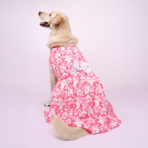 Skatrs Floral Grace Dress for Dogs and Cats (Pink)