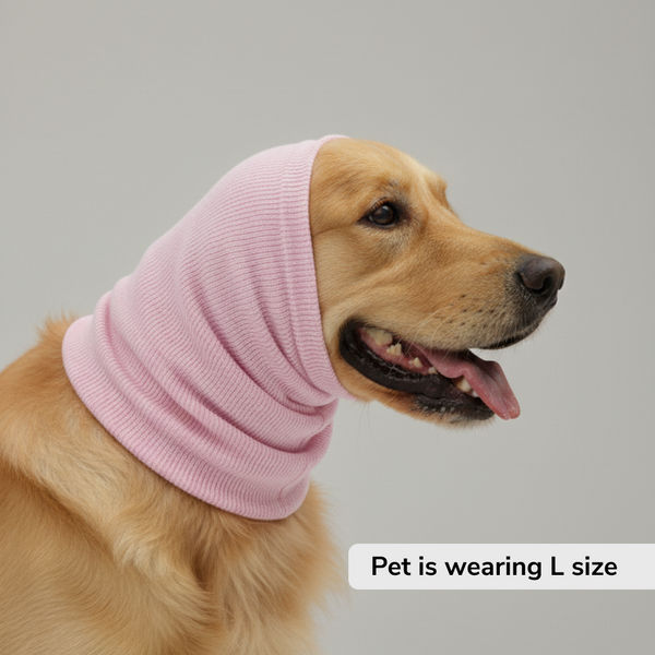 Skatrs Cold and Sound Protection Ear Muffs for Dogs and Cats (Pink)