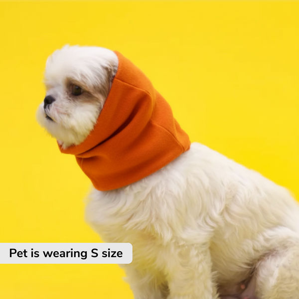 Skatrs Sound Protection Ear Muffs for Dogs and Cats (Orange)