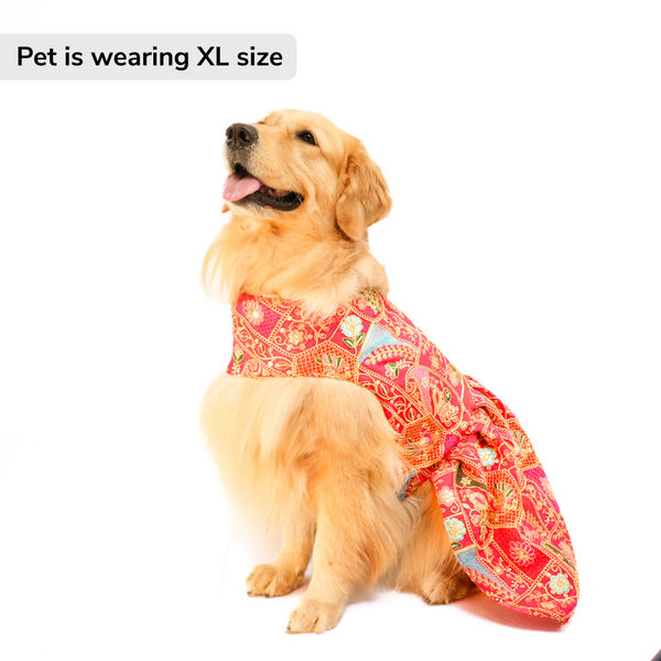 Skatrs Royale Lehenga for cats and dogs (Pink)