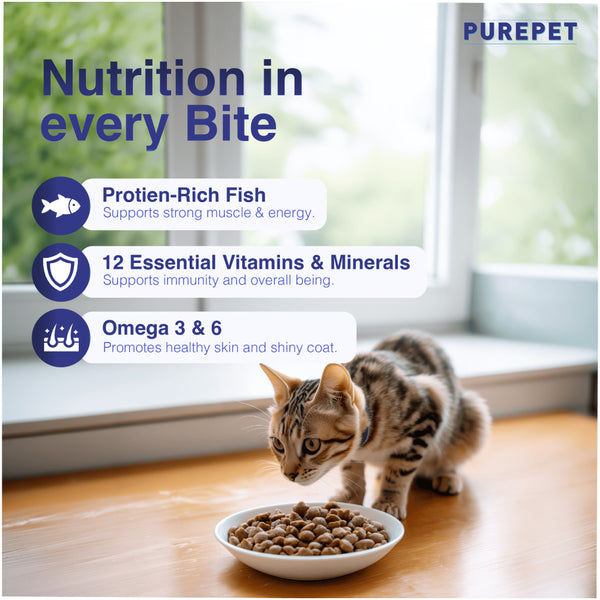 Purepet Ocean Fish Adult Cat Dry Food