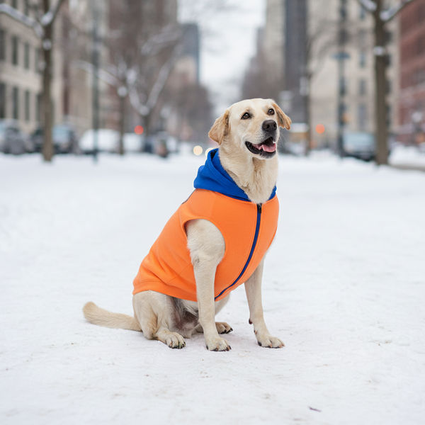 Skatrs Sunset Splash In-Style Hoodie For Dogs and Cats (Orange & Blue)