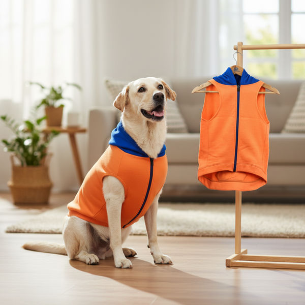 Skatrs Sunset Splash In-Style Hoodie For Dogs and Cats (Orange & Blue)