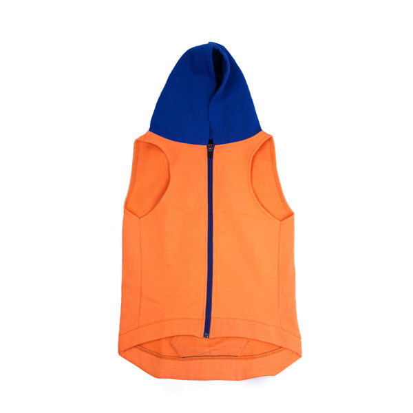 Skatrs Sunset Splash In-Style Hoodie For Dogs and Cats (Orange & Blue)