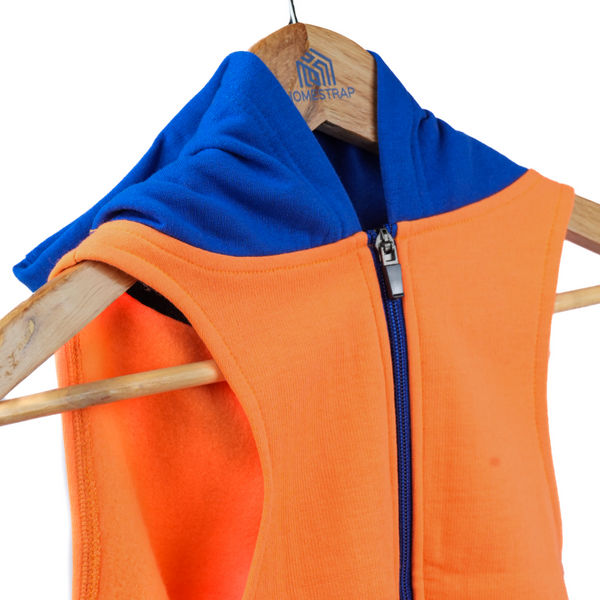 Skatrs Sunset Splash In-Style Hoodie For Dogs and Cats (Orange & Blue)