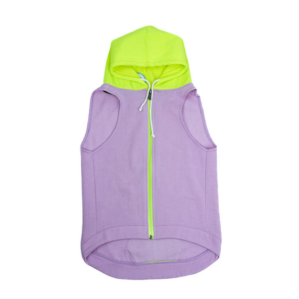Skatrs Lilac Pop In-Style Hoodie For Dogs and Cats(Lilac & Neon Green)