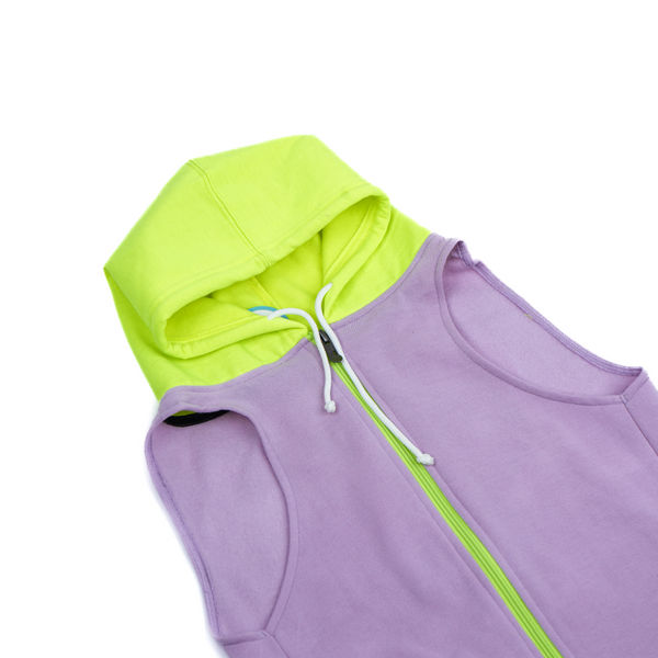 Skatrs Lilac Pop In-Style Hoodie For Dogs and Cats(Lilac & Neon Green)