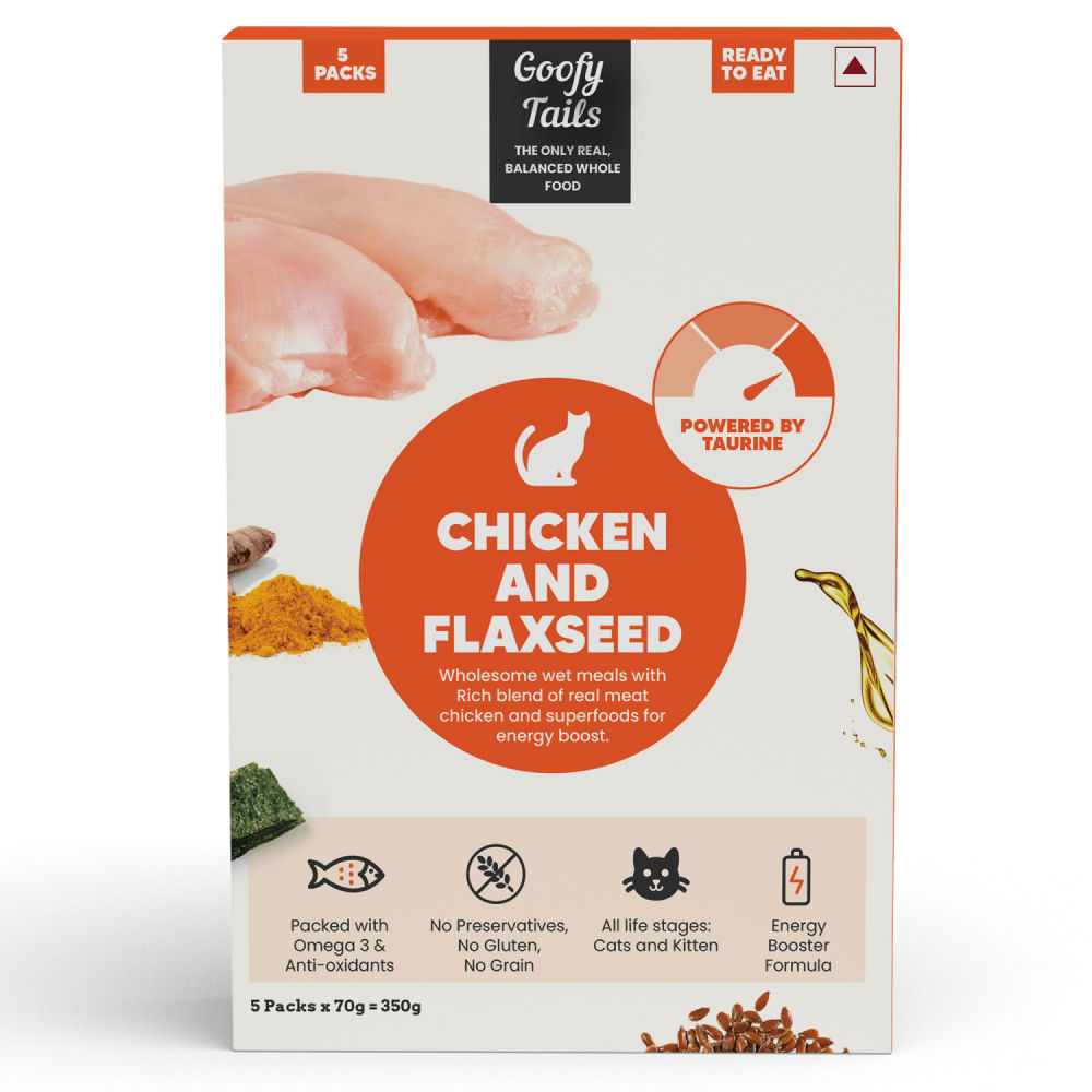 Goofy Tails Chicken and Flaxseed Cat Wet Food