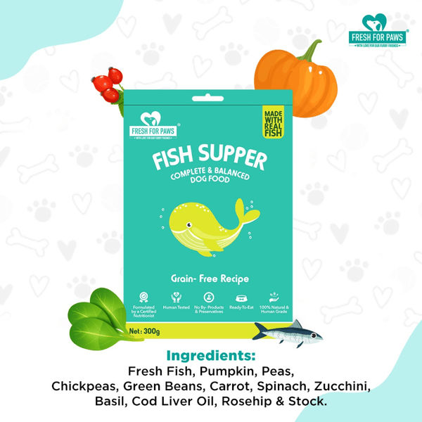 Fresh For Paws Fish Supper Dog Wet Food (100g)