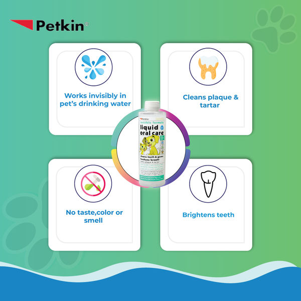 Petkin Liquid Oral Care Invisible formula for Pets