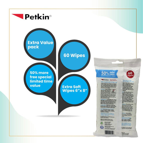 Petkin Petwipes for Dogs and Cats