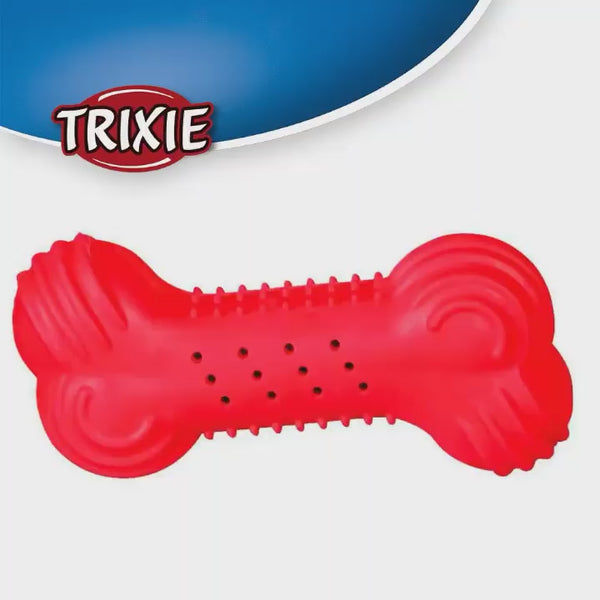 Trixie Cooling Bone Natural Rubber Chew Toy for Dogs (Yellow)