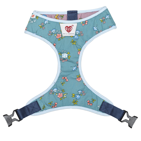 Pet And Parents Dainty Floral Reversible Harness for Dogs