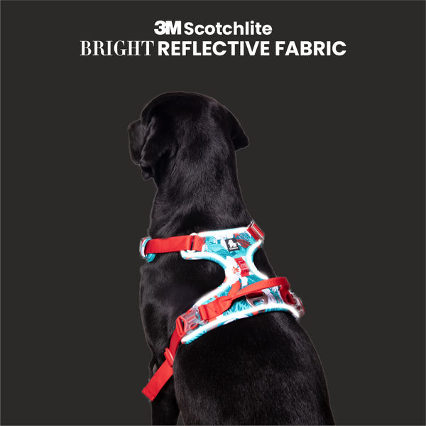 Truelove No Pull Special Edition with 3M Reflective Material Harness for Dogs (Camouflage blue)