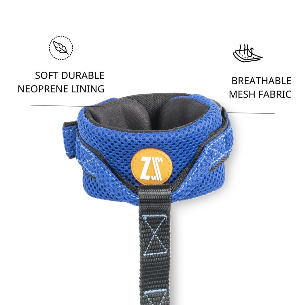 Zoomiez Hands Free Mesh Leash for Dogs (Royal Blue)